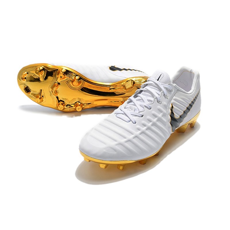 Nike Tiempo Legend Elite FG Bílý Zlato